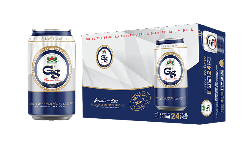 Bia G8 được nấu theo công thức tinh tế của người Đức kết hợp với sự đam mê của các chuyên gia bia Việt. Từ đó, bia G8 được ra đời với hương vị tuyệt hảo cho mọi dịp, dù ngày hè nóng bức hay cùng vài vỉ mực nướng tán dóc của hội bạn thân. Bia hiện đã 